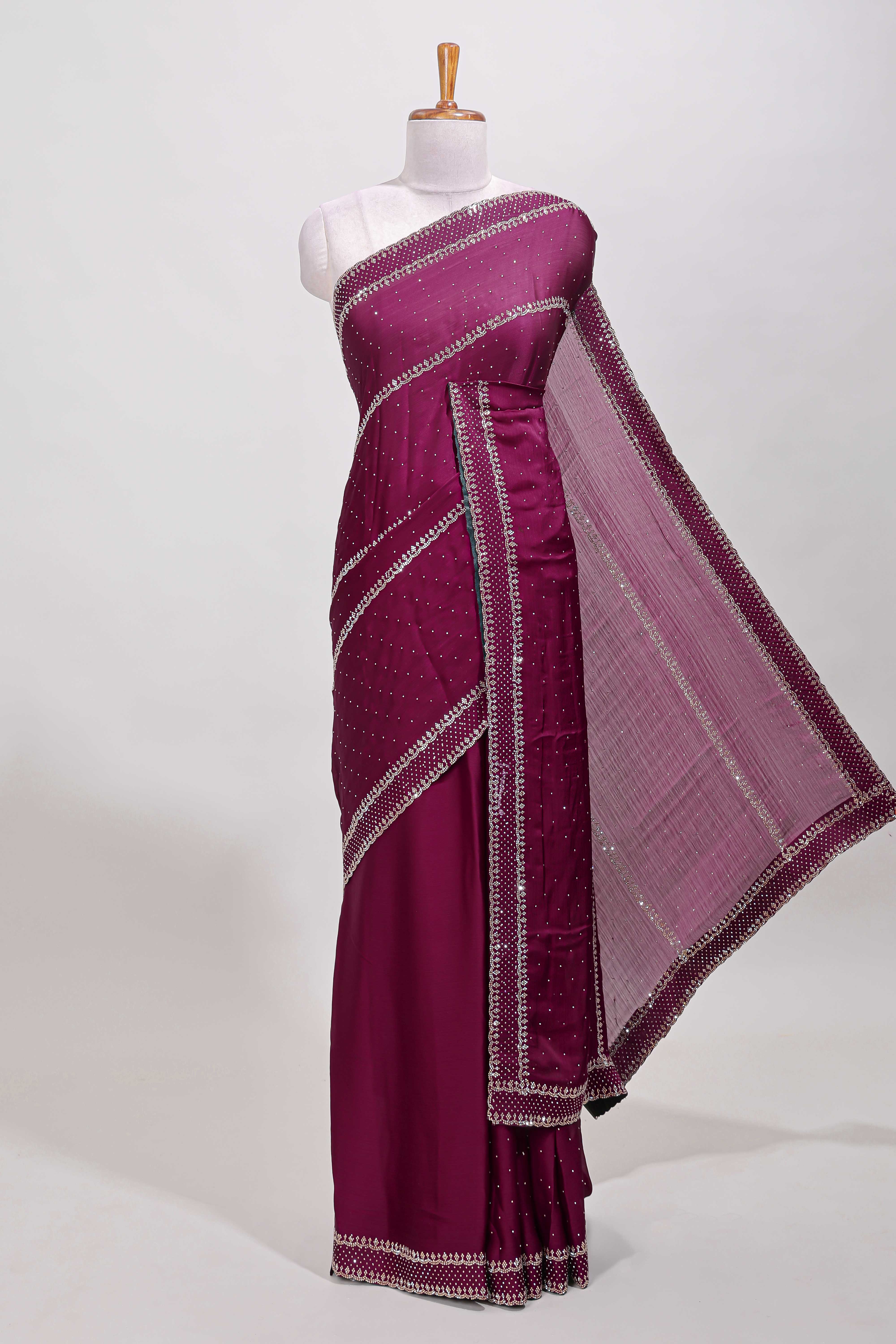 Elegant wine toned celebration drape