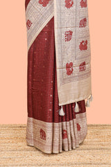 Elephant peacock pallu