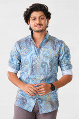 Ethnic print fashion shirt