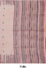 Festive sandal munga cotton saree