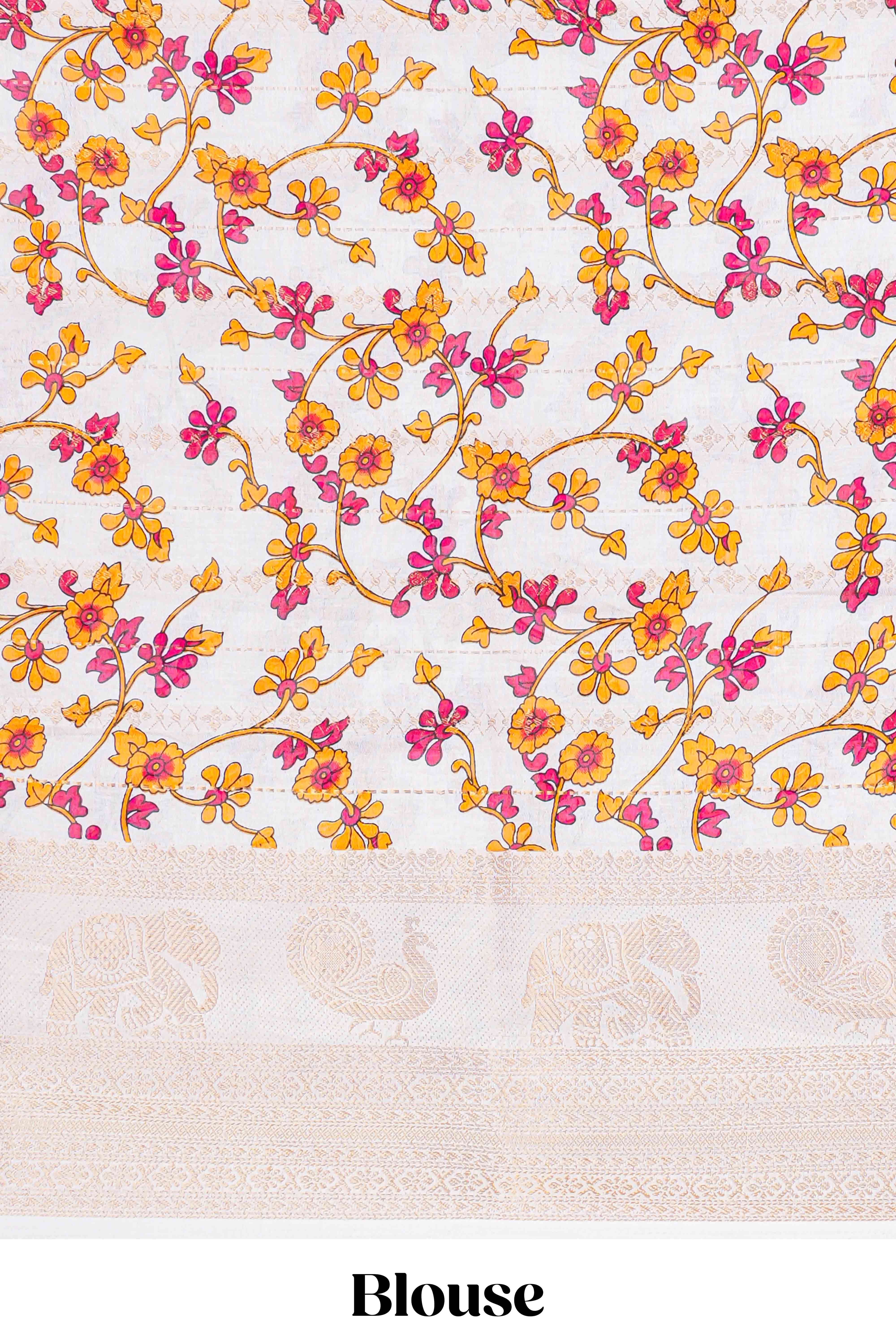 Floral blouse pairing