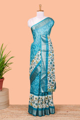 Floral ikkat design elements
