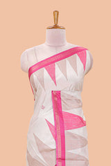 Geometric ikkat design saree