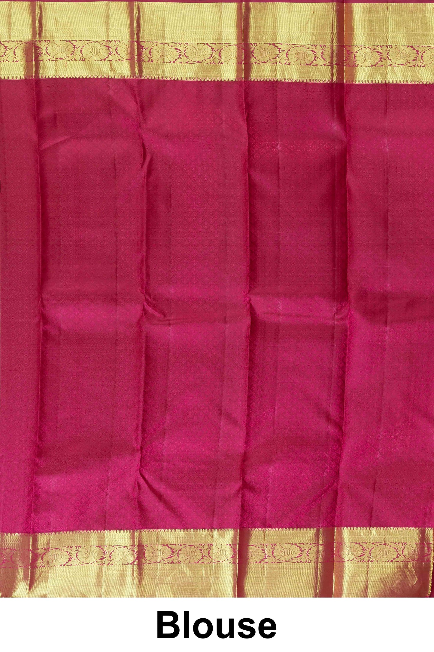 Golden wedding silk saree