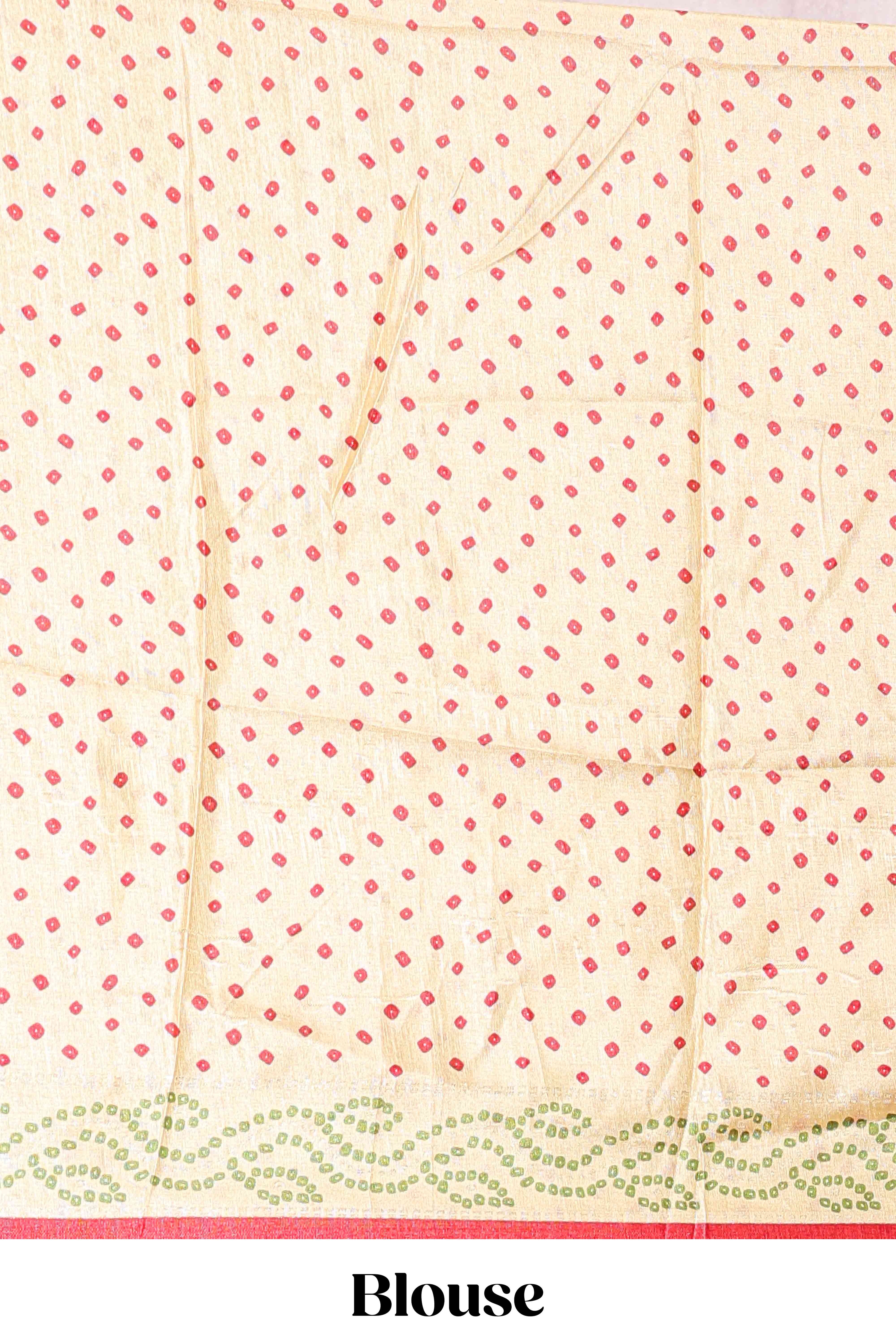 Graceful dotted half saree