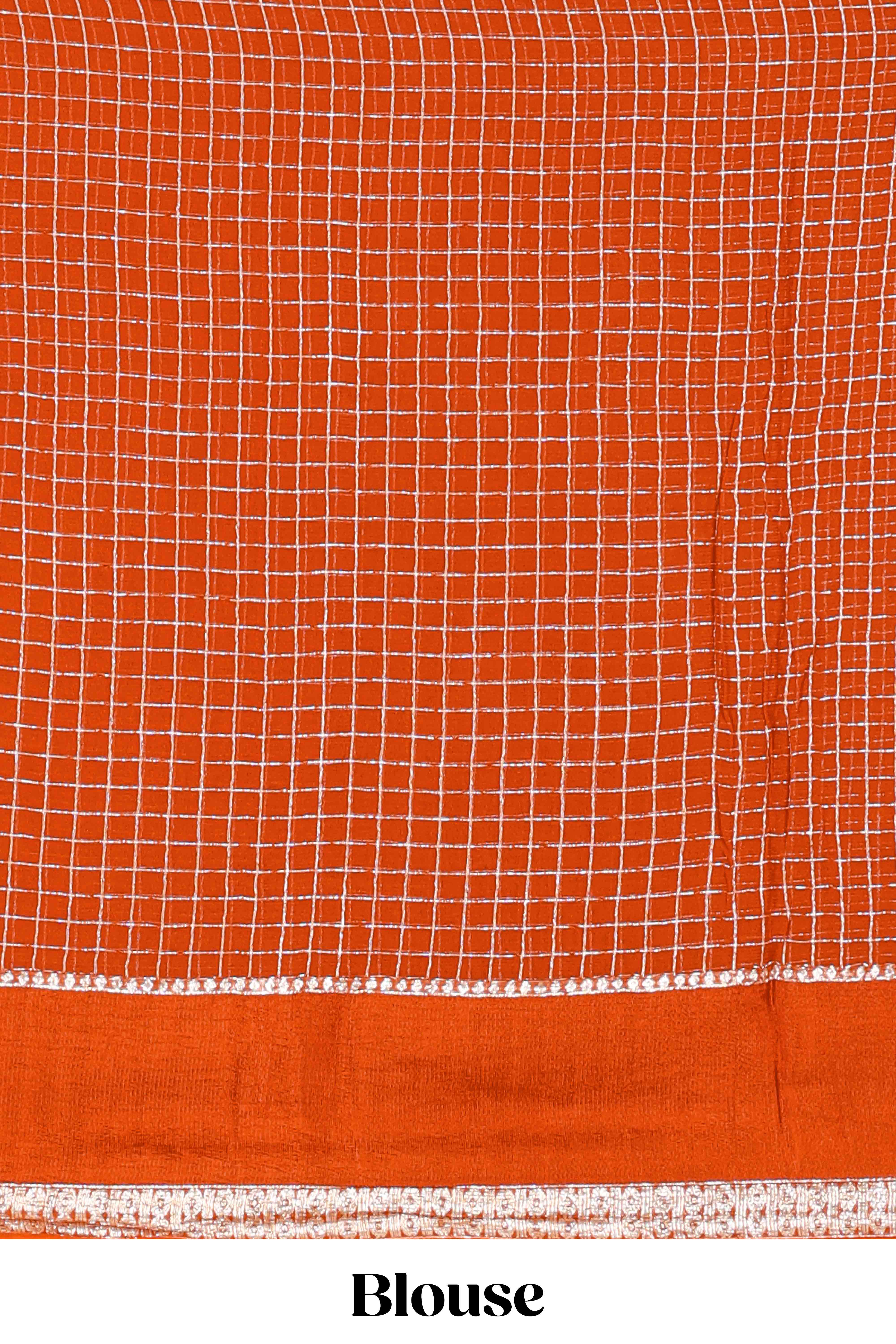 Graceful festive orange drape