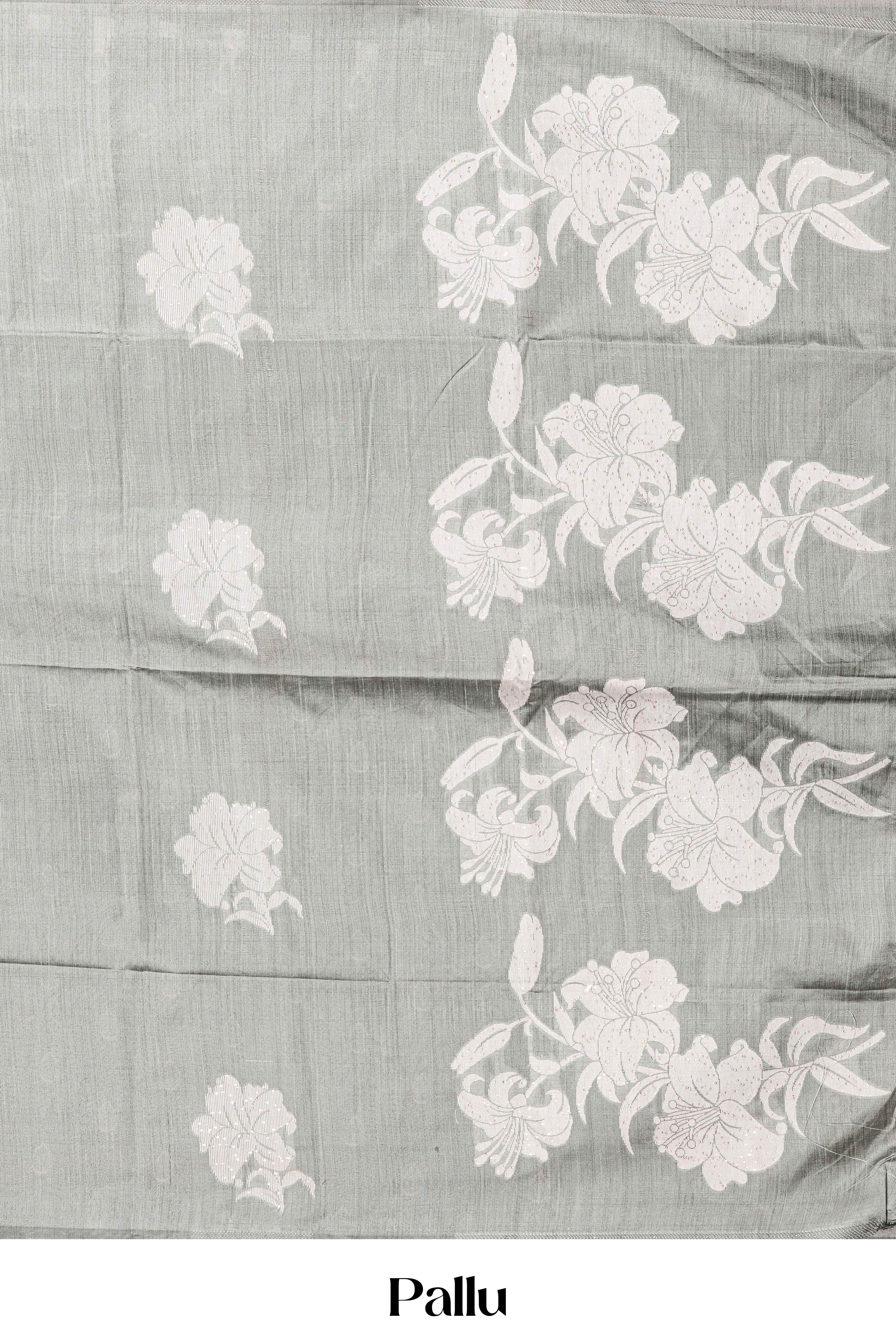 Graceful gray elegant drape