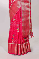 Graceful saree drape