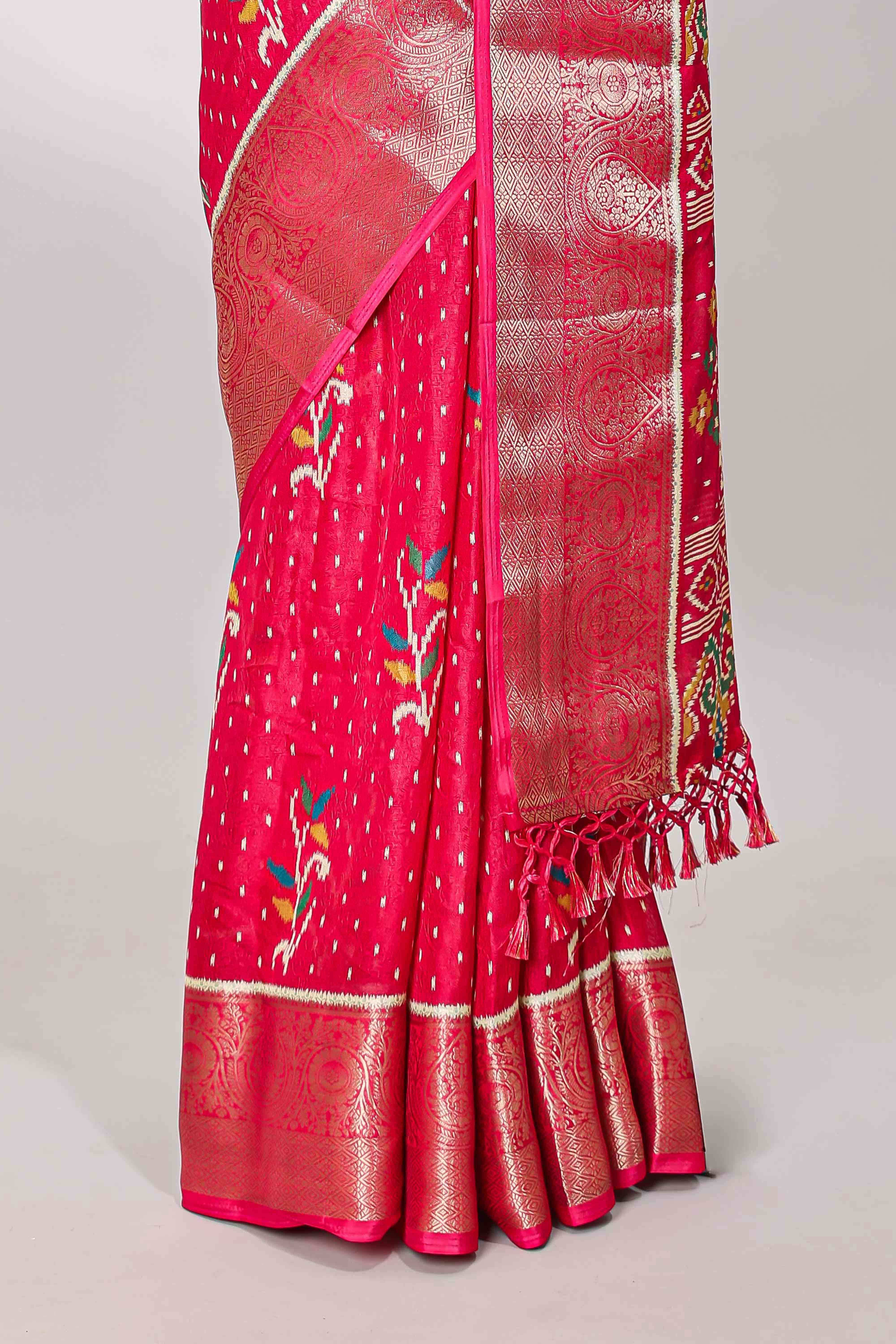 Graceful saree drape