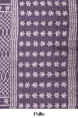Grape contemporary linen saree