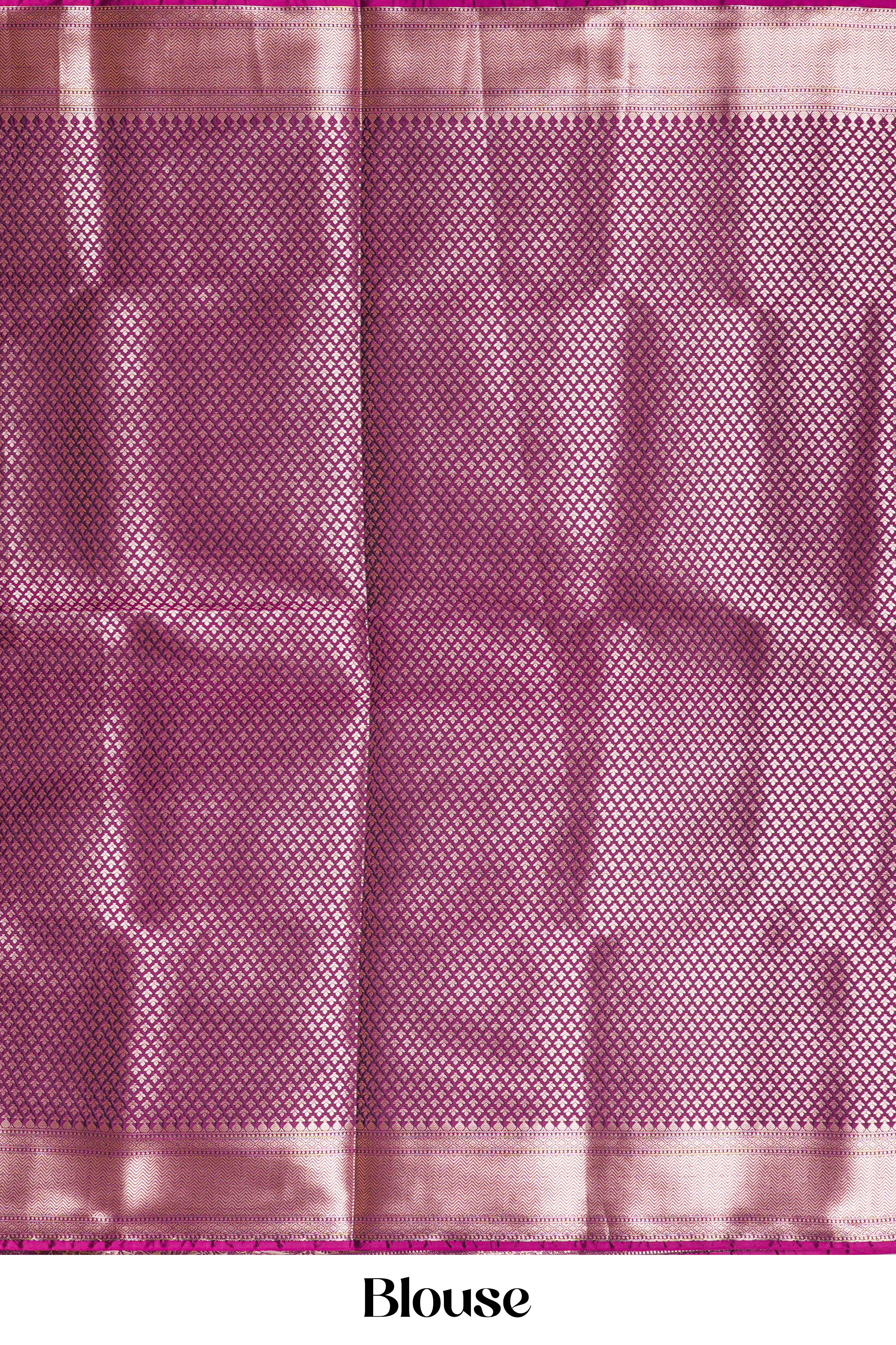 Grape purple kathan silk rich pallu saree