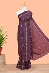 Grape wine khadi silk