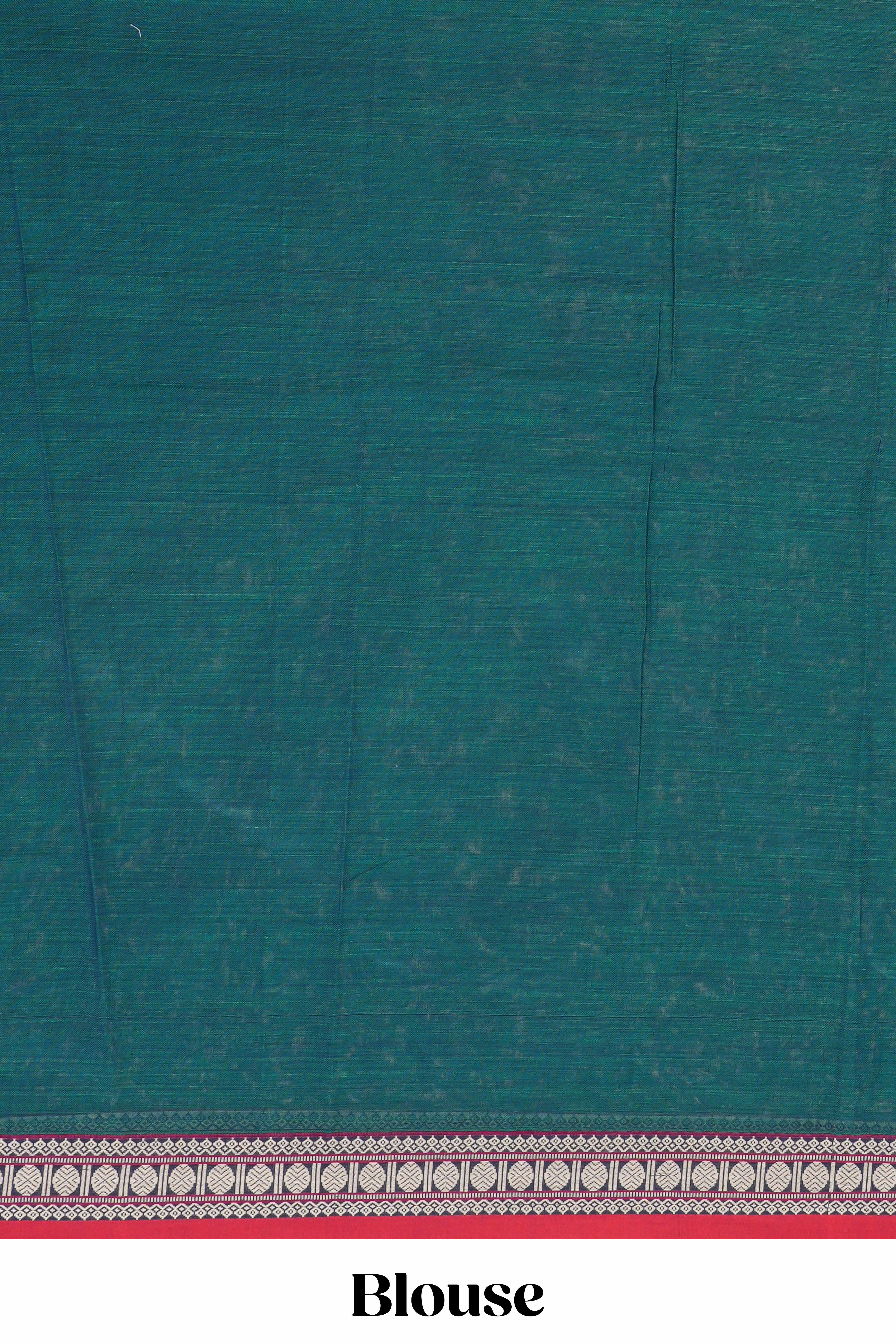 Green Chettinad cotton saree with striped pallu design