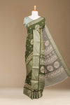 Green airy mellow weave