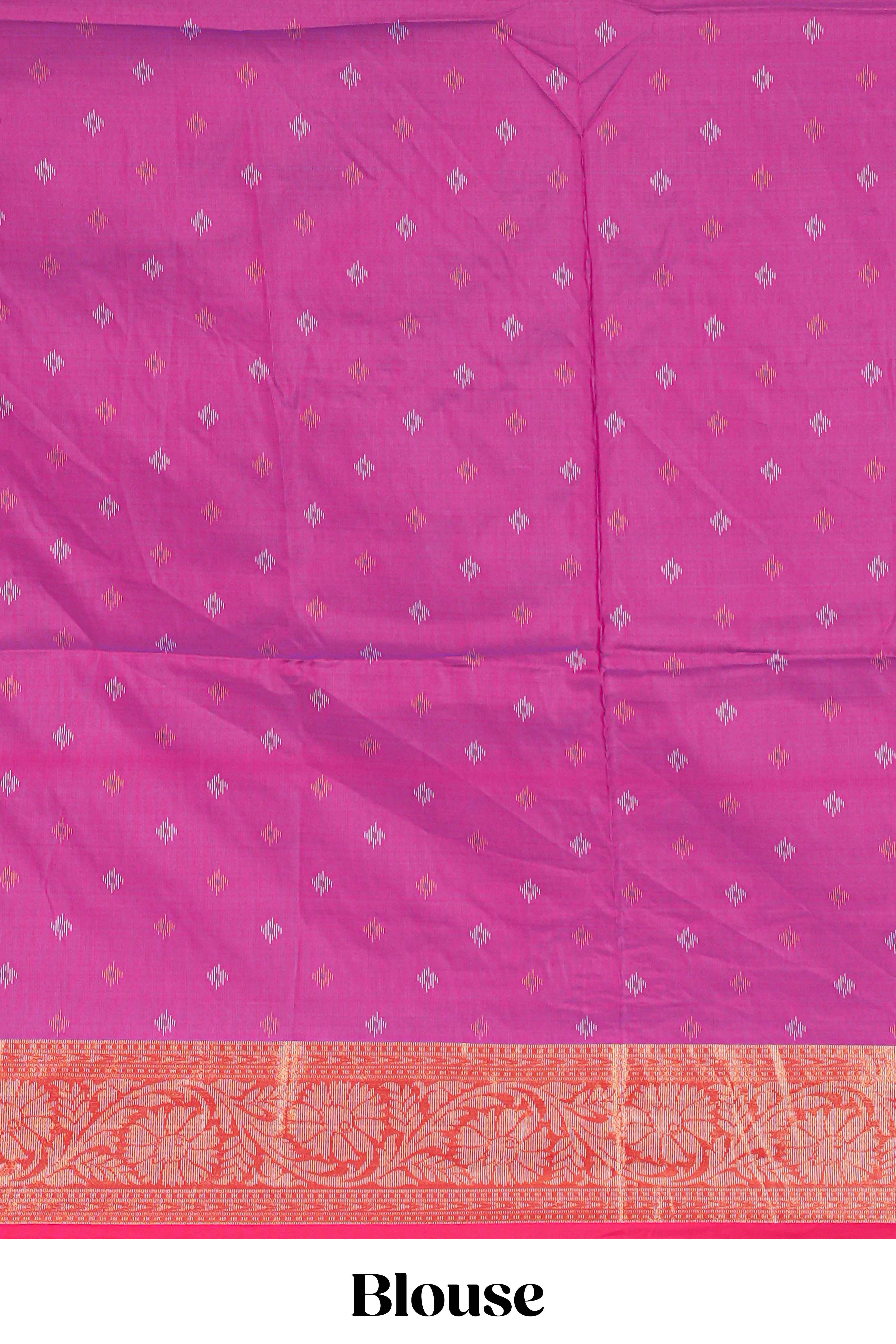 Green art silk festive drape saree