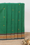 Green butta chettinad cotton saree