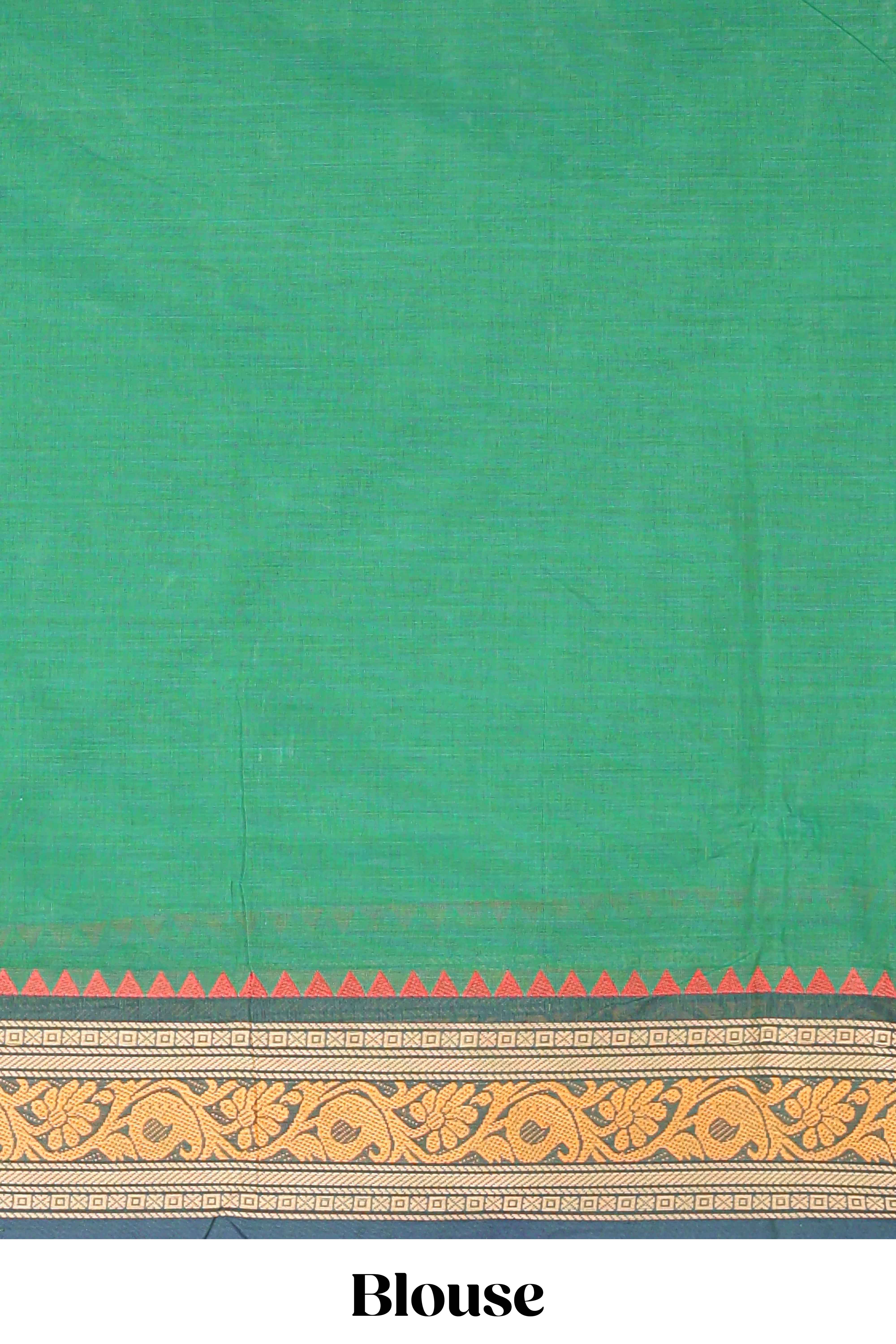 Green casual chettinad cotton sarees