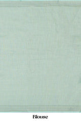Green casual linen saree