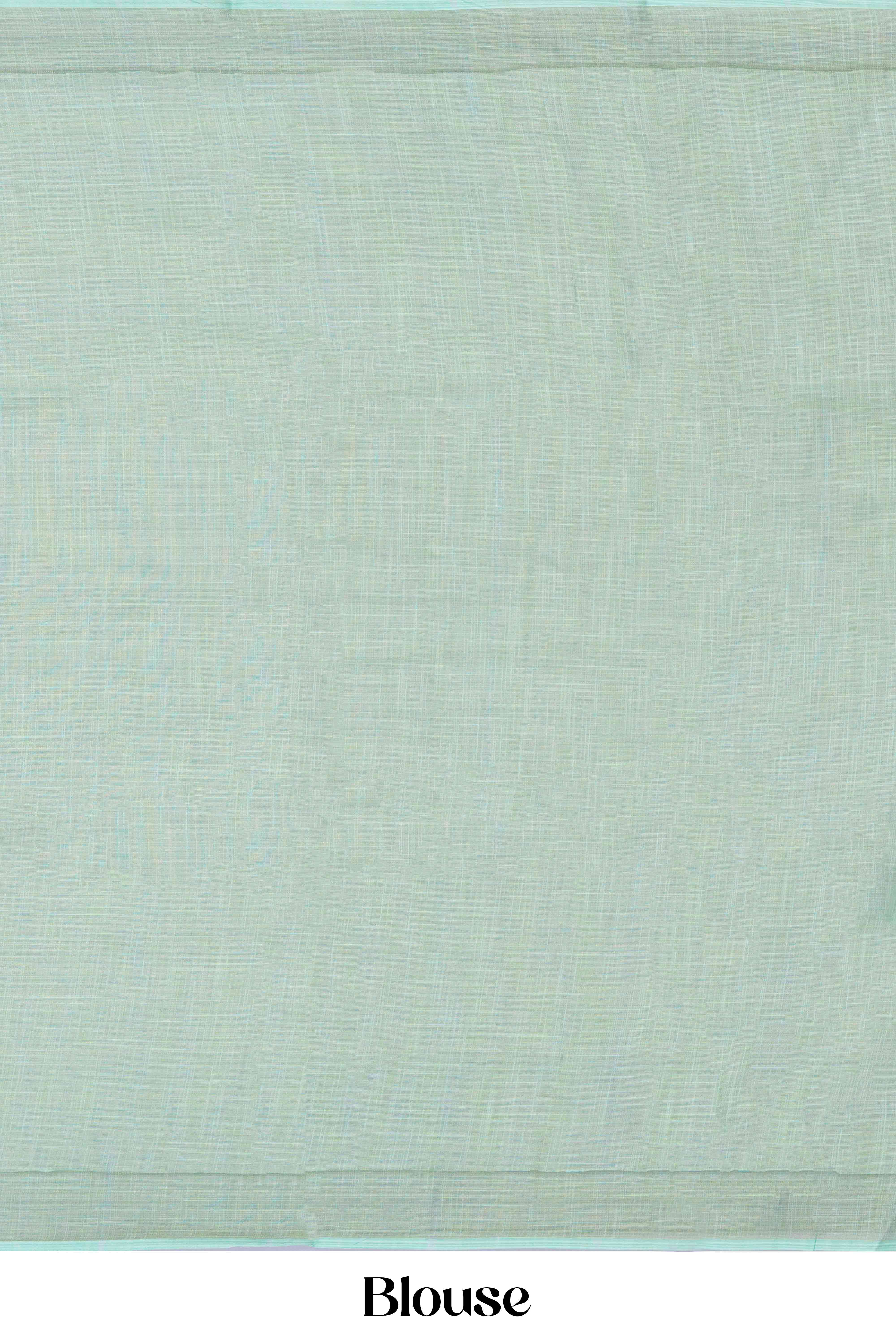 Green casual linen saree