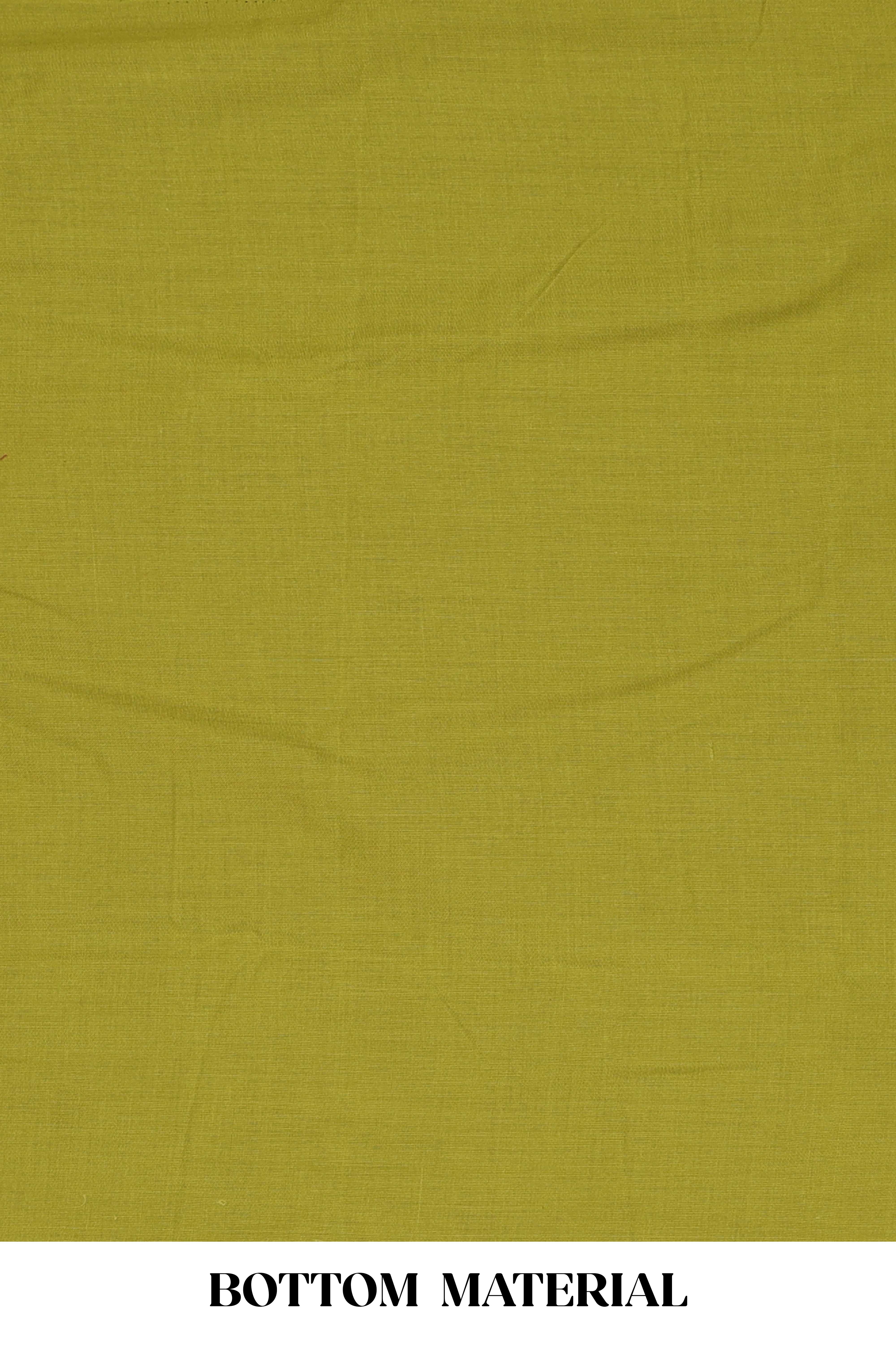 Green cotton silk traditional suit