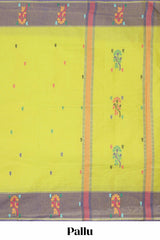 Green kanchi cotton sarees