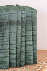 Green linen weave