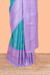 Green ruchi silk festive saree