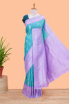 Green ruchi silk floral motif saree