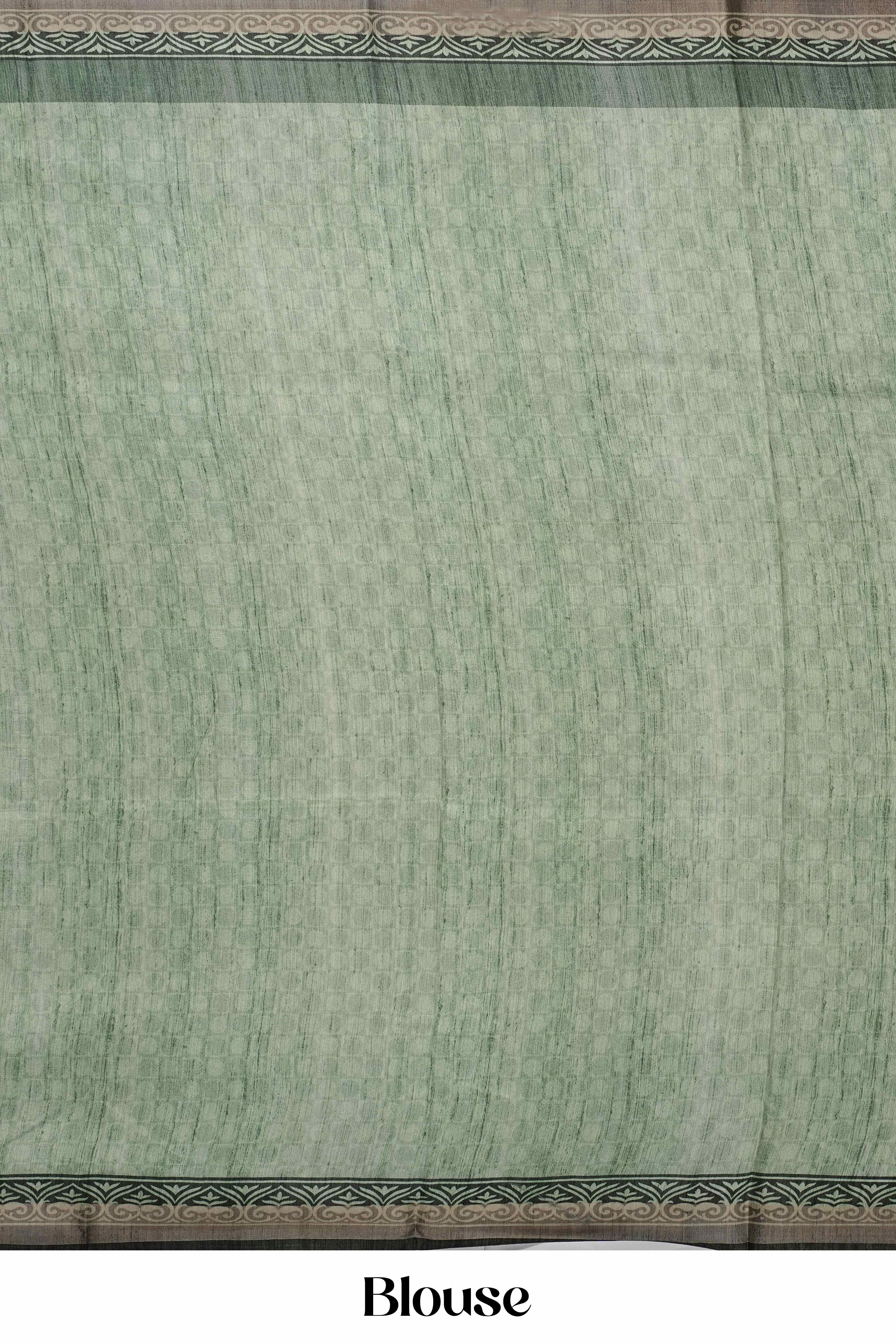 Green saree with blouse