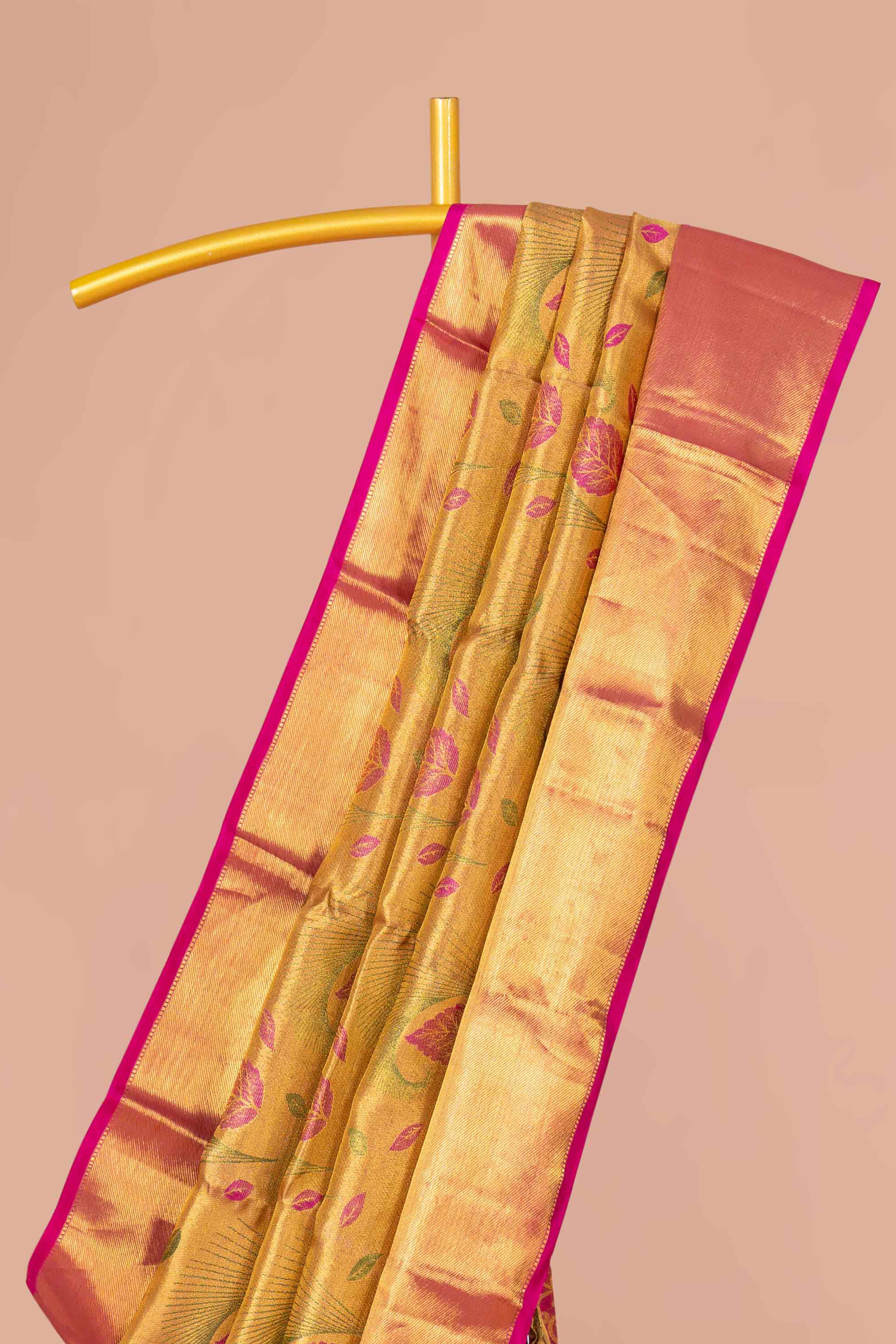 Green silk saree