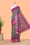 Green silk tussar texture