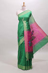 Green tussar silk