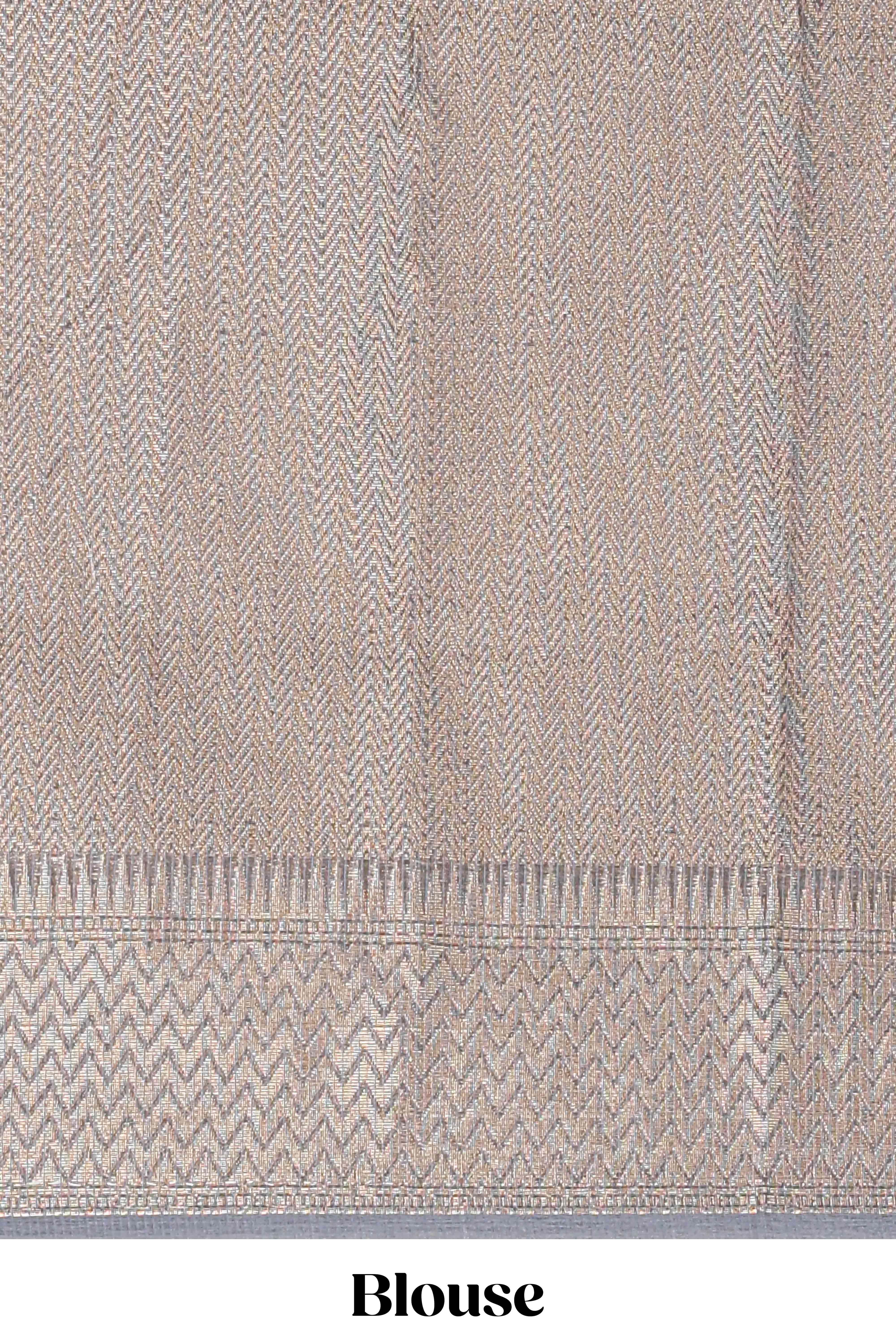 Grey casual Kota cotton saree