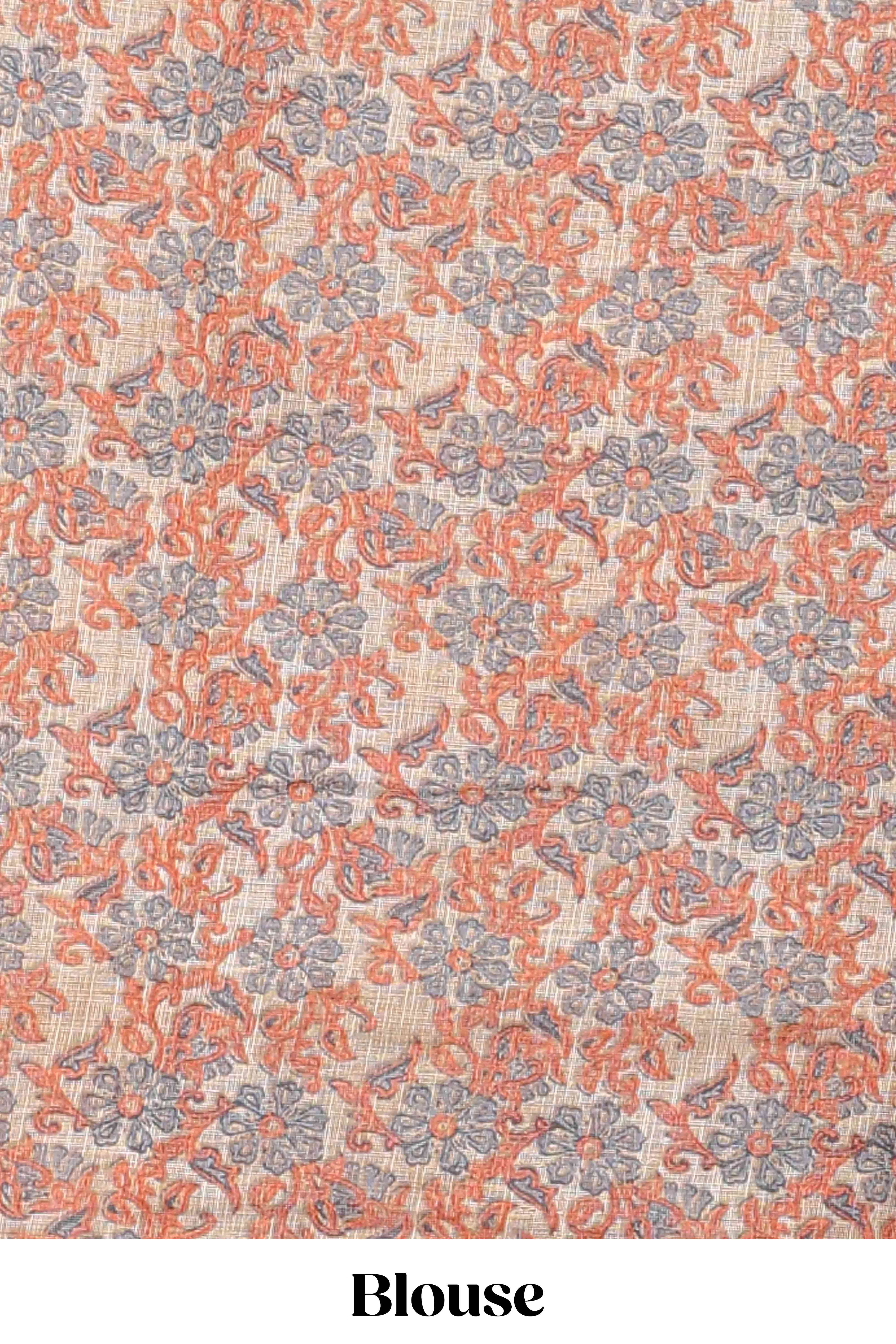 Grey casual linen sarees