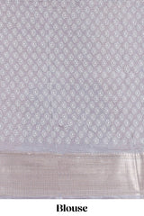 Grey color semi dola festive saree