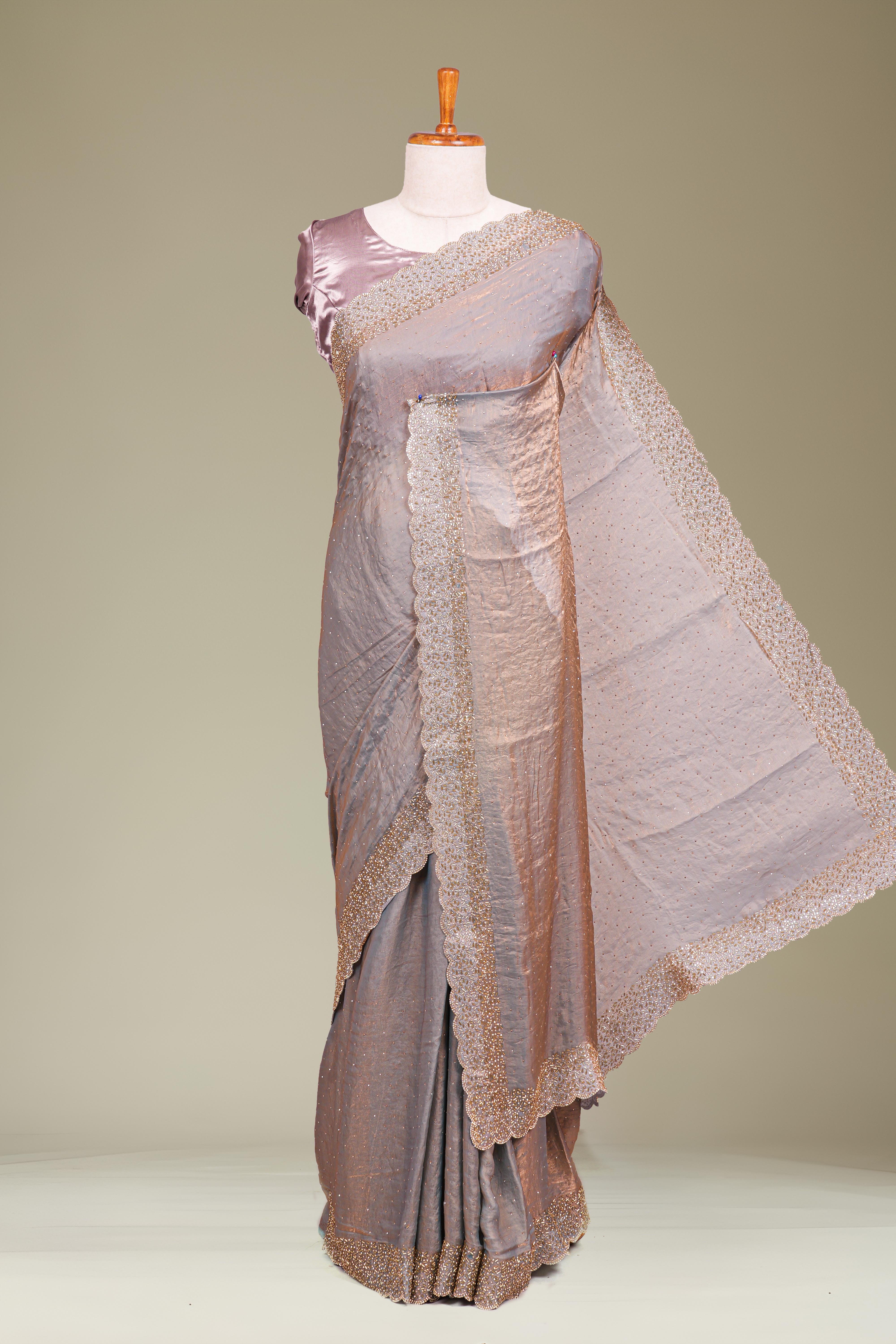 Grey fendi chiffon