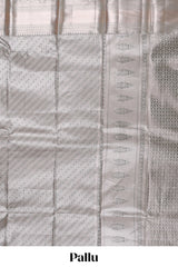 Grey semi Banaras weave