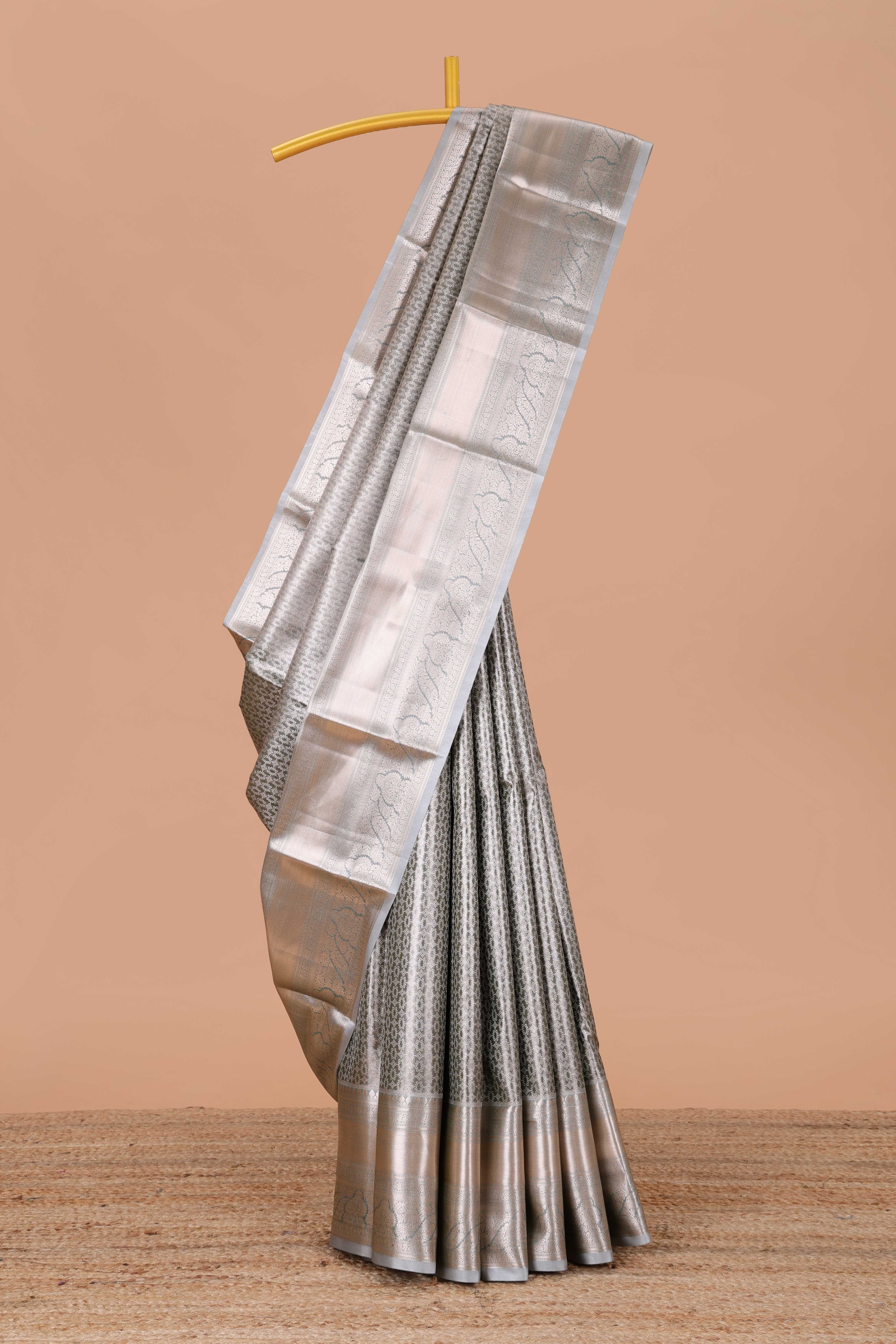Grey semi banaras tissue