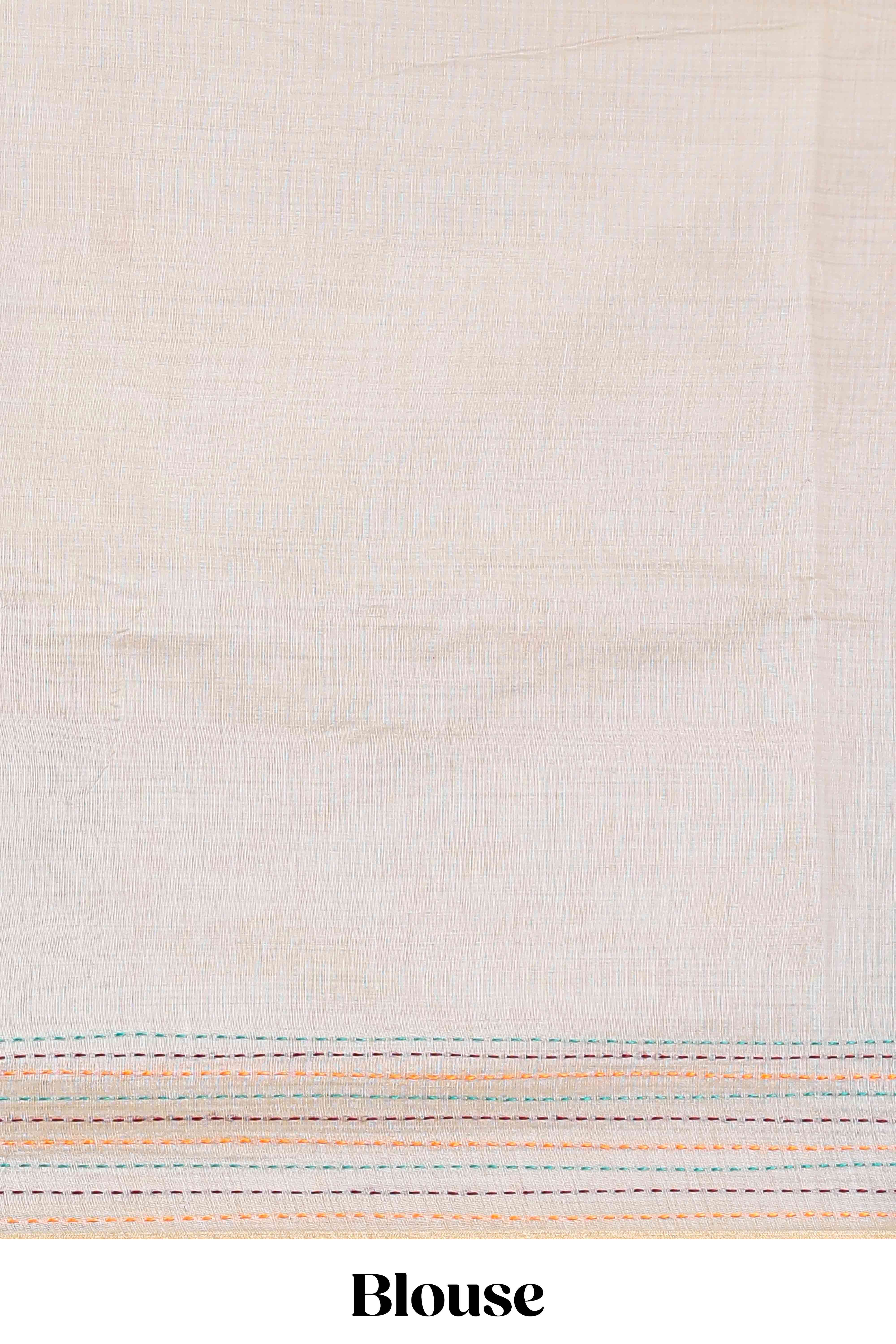 Hash grey casual chanderi cotton saree