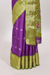 Ikkat inspired pallu