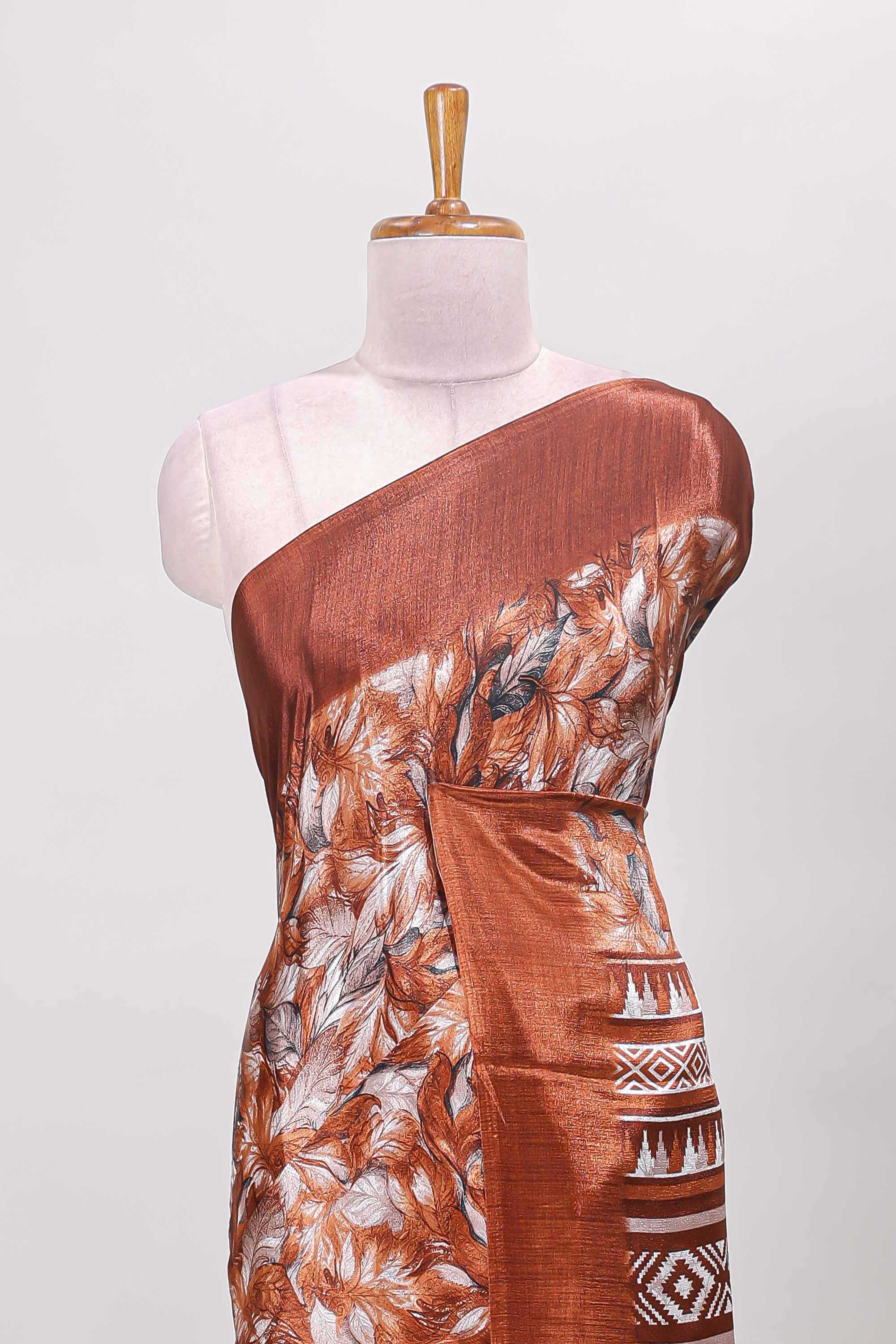 Ikkat style pallu