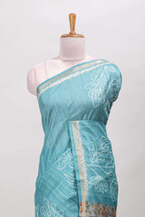 Integrated green zari border