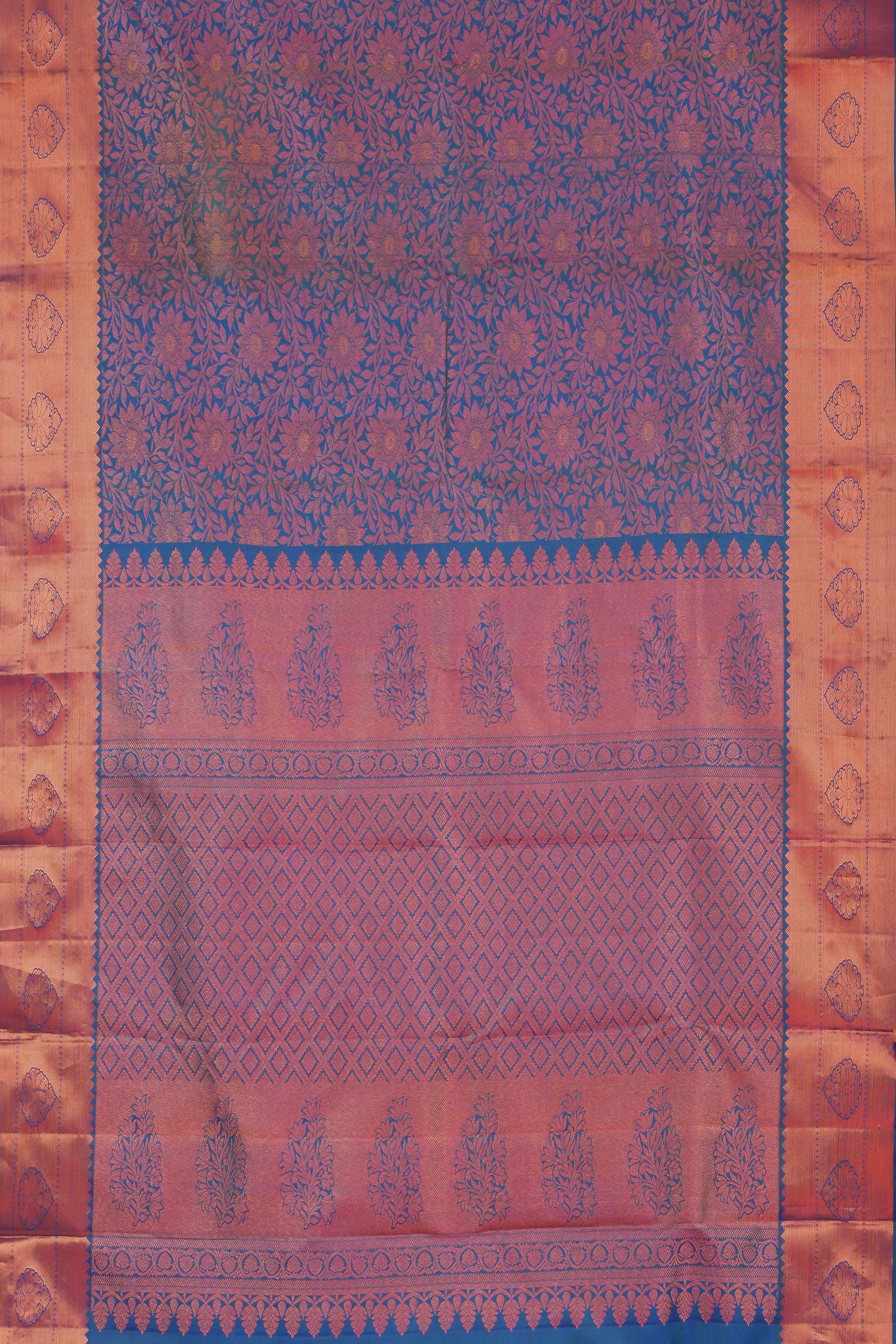 Jacquard woven pattu saree