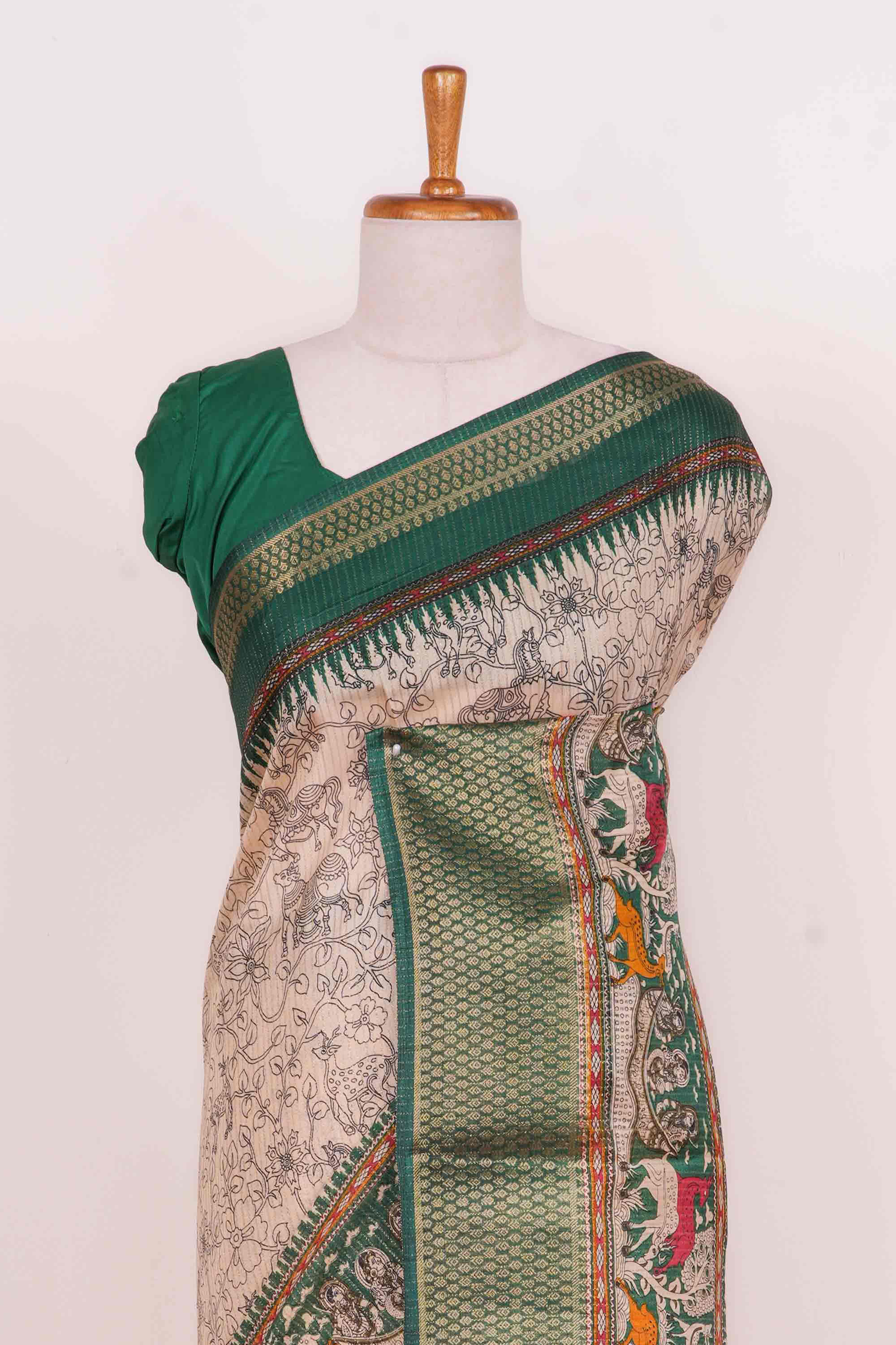 Kalamkari body saree