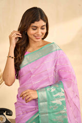 Kota cotton saree with elegant border detailing