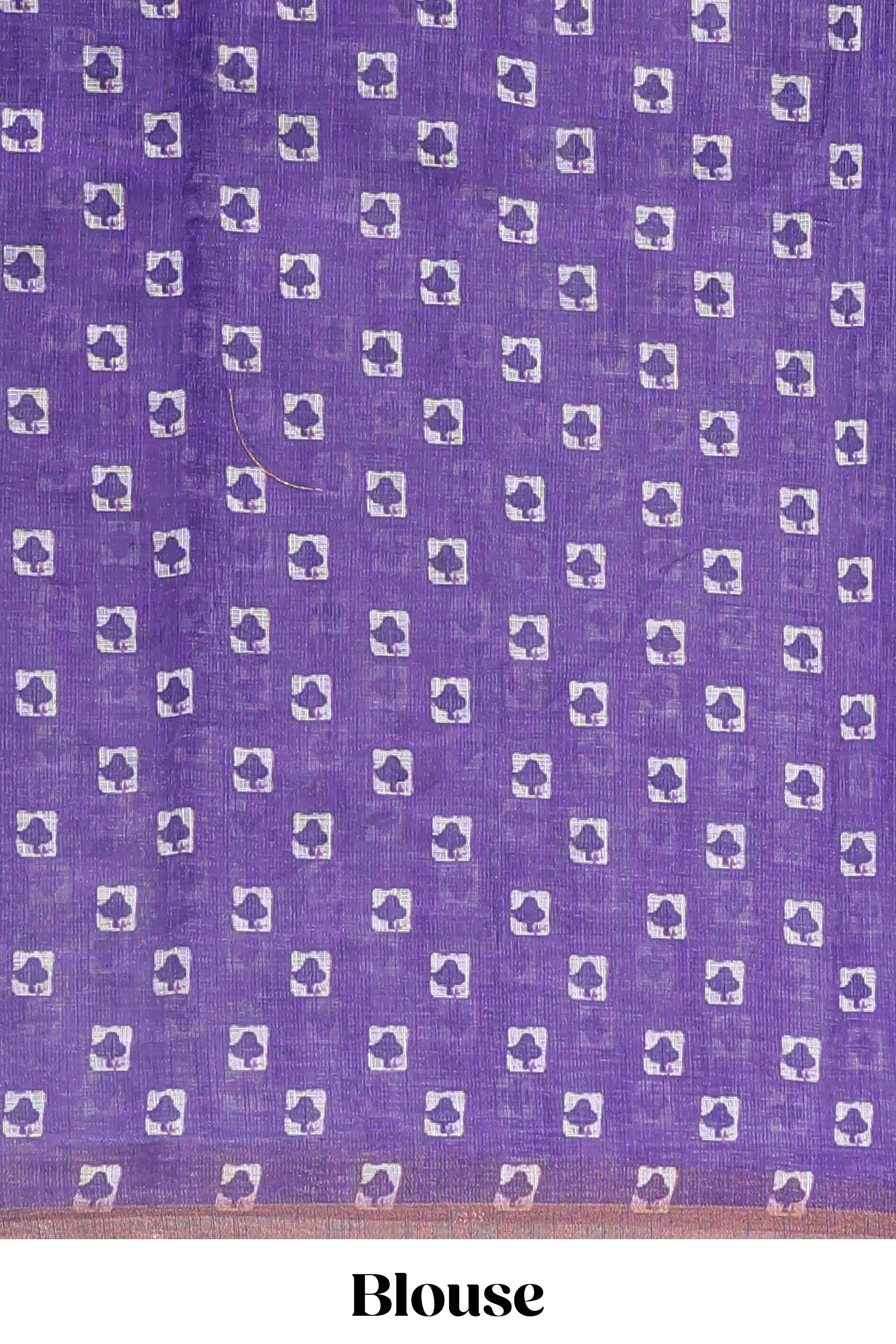 Lavender casual linen sareess