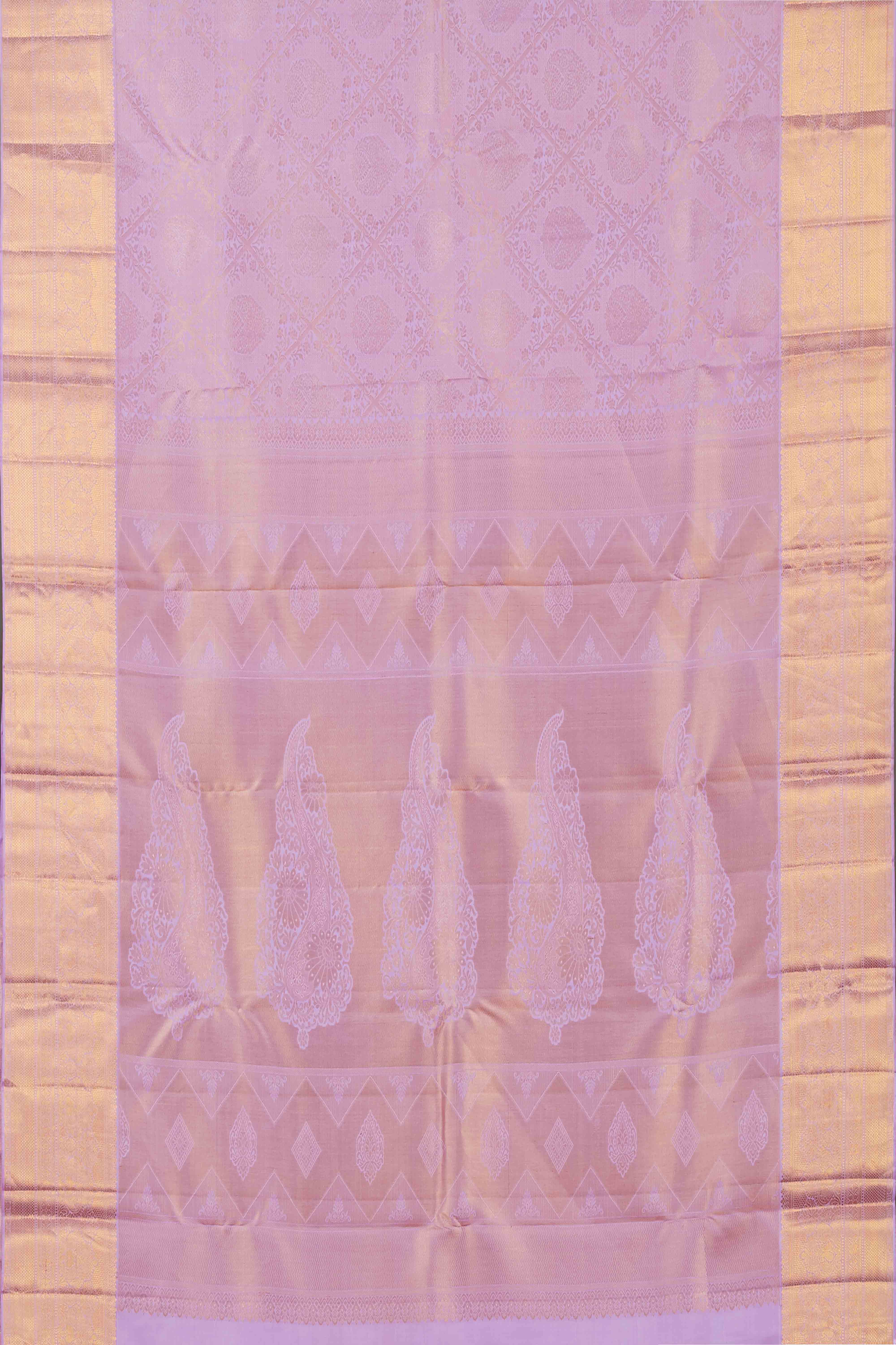 Lavender jacquard silk sarees