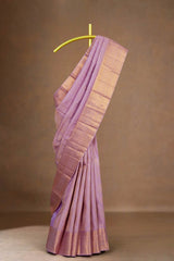 Lavender pattu silks sarees