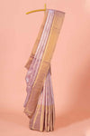 Lavender tissue silk saree design