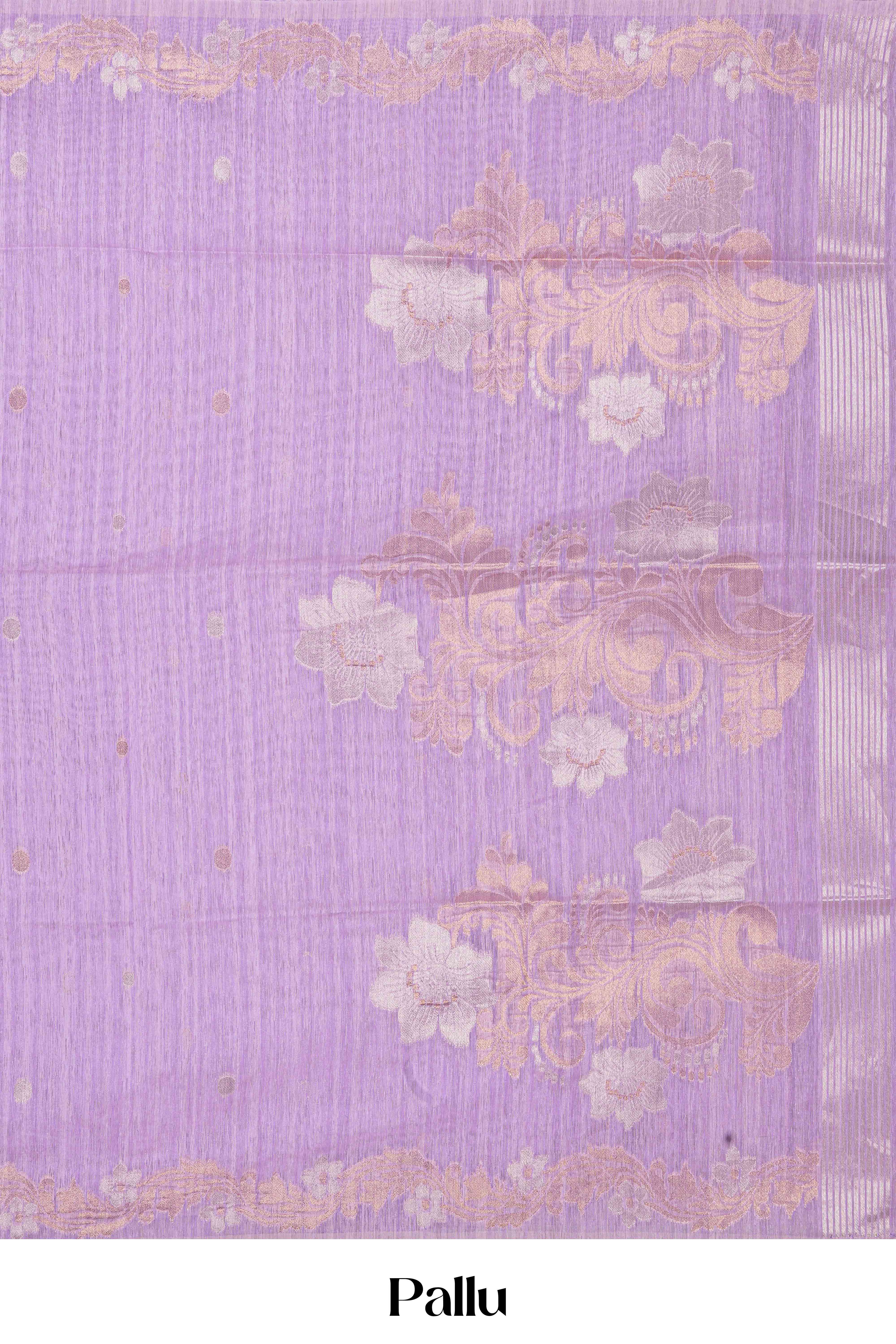 Lavender traditional cotton drape